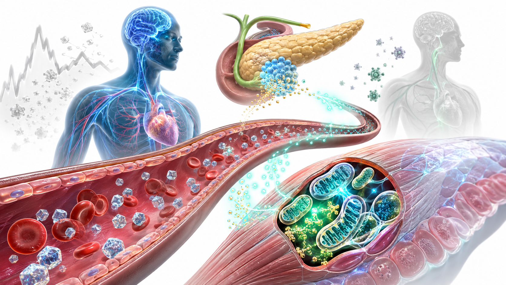 Stable blood sugar supports healthy aging by improving metabolic health, mitochondrial function, and reducing glucose spikes.